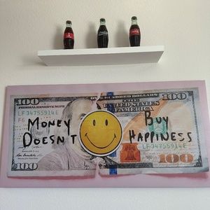 Money Doesn’t Buy Happiness Canvas Wall Art